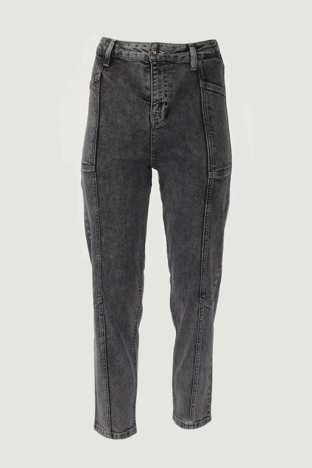 Lara Croft Jeans In Washed Grey