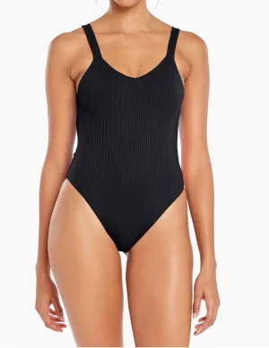 Leah Bodysuit In Black Ecorib