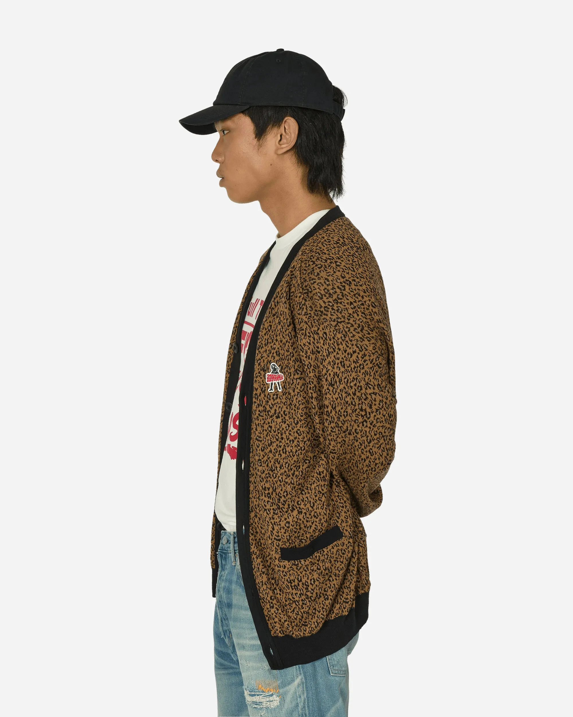 Leopard Vixen Girl Cardigan Beige