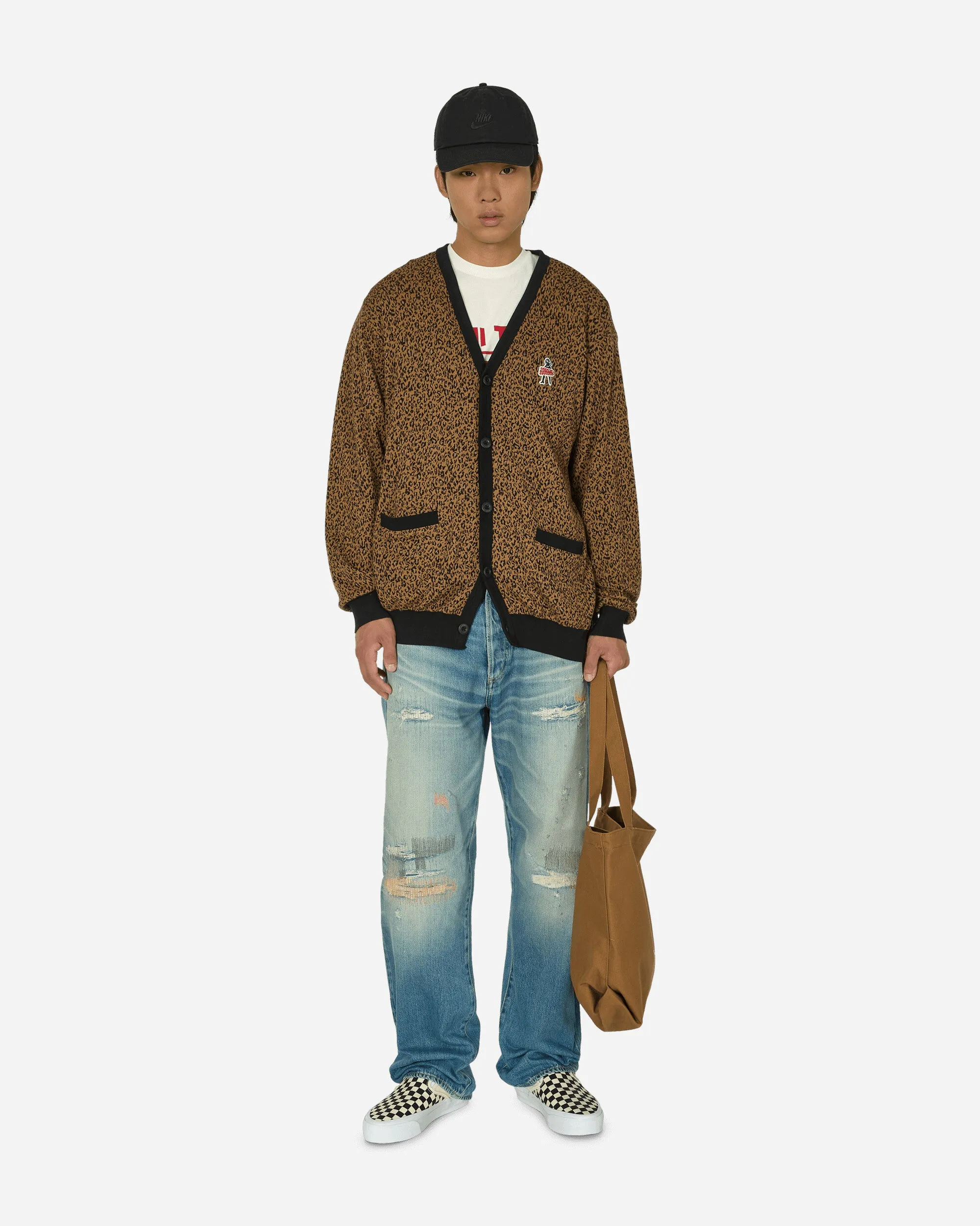 Leopard Vixen Girl Cardigan Beige