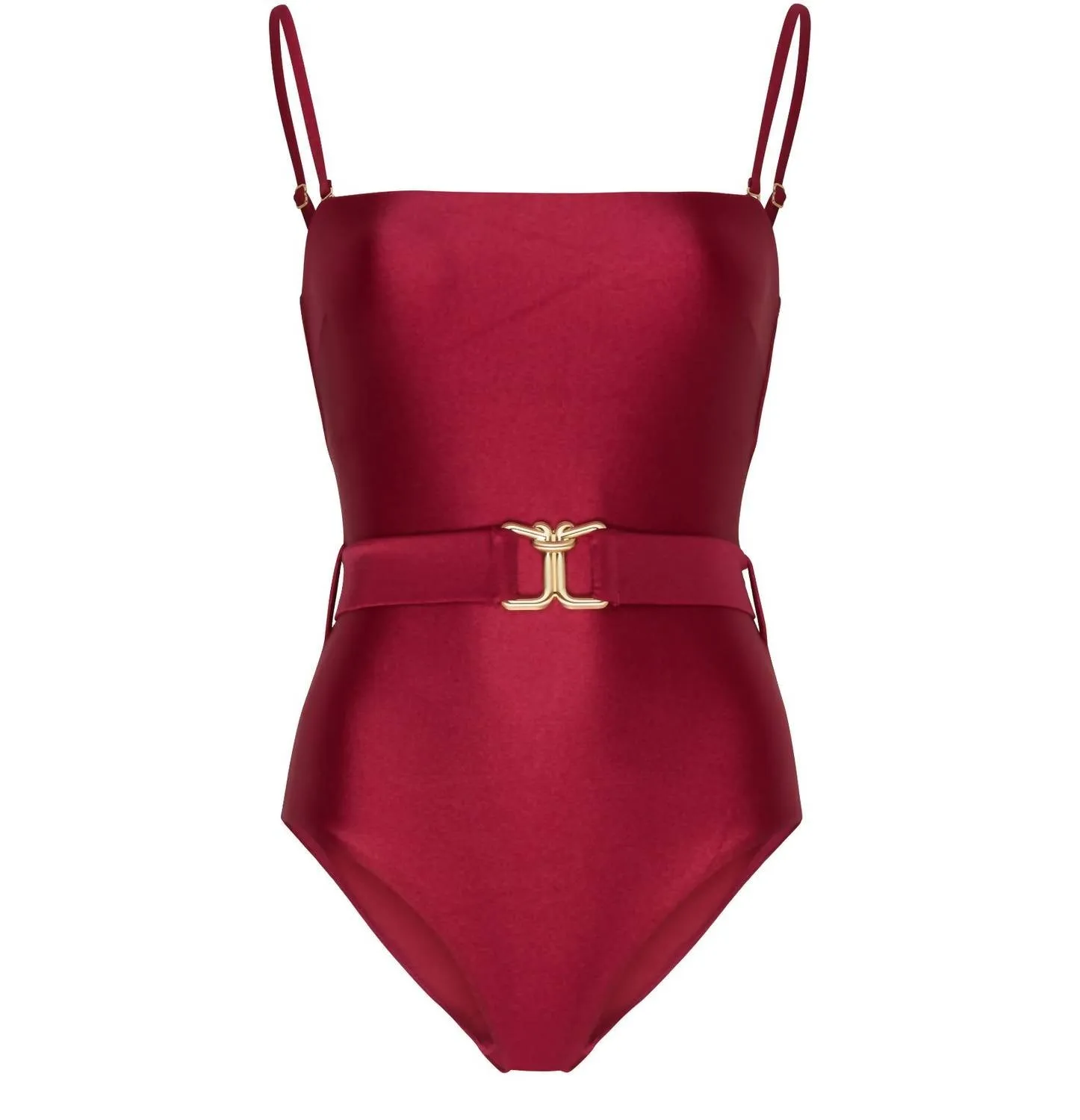 Lexi Bandeau Swimsuit In Ruby