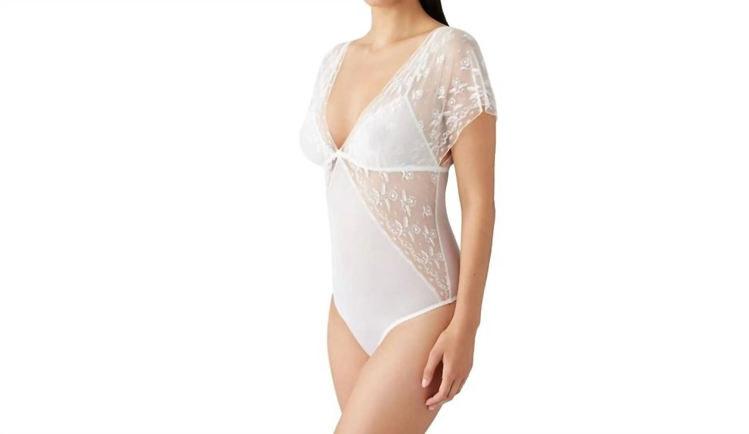 Lifted In Luxury Bodysuit In Egret