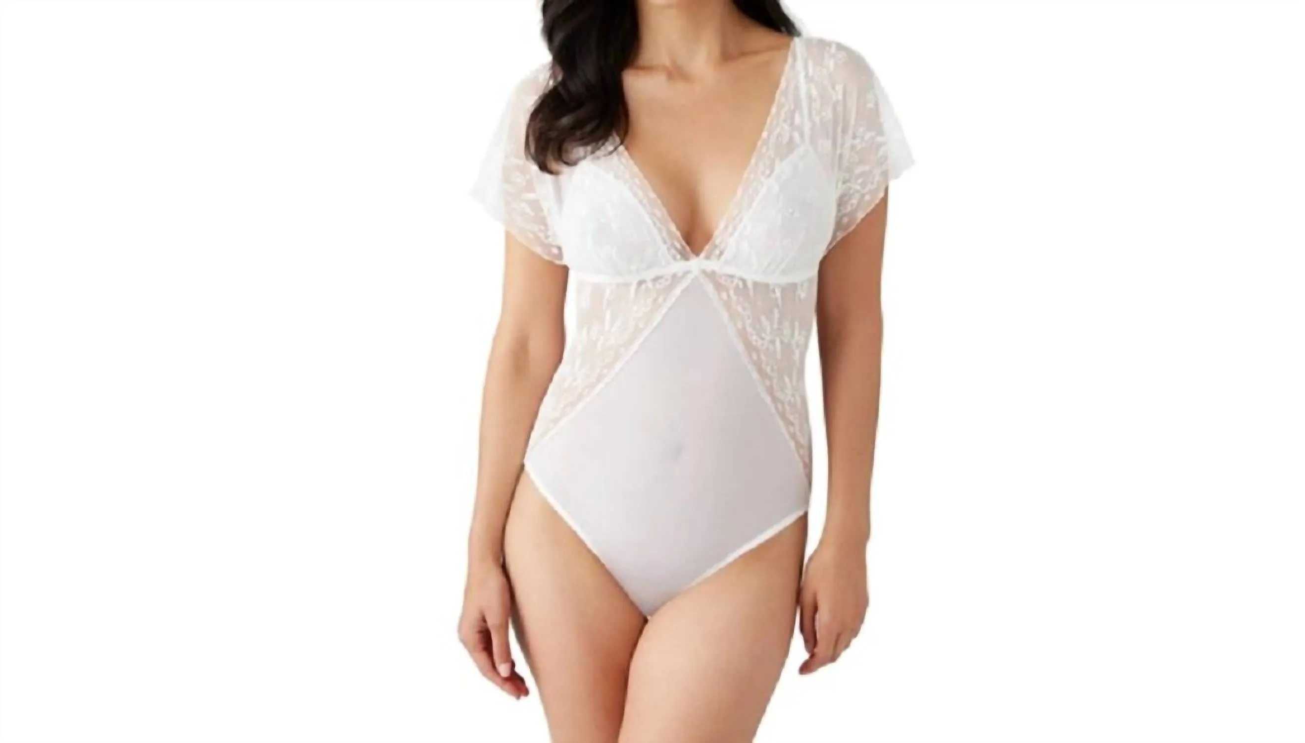 Lifted In Luxury Bodysuit In Egret
