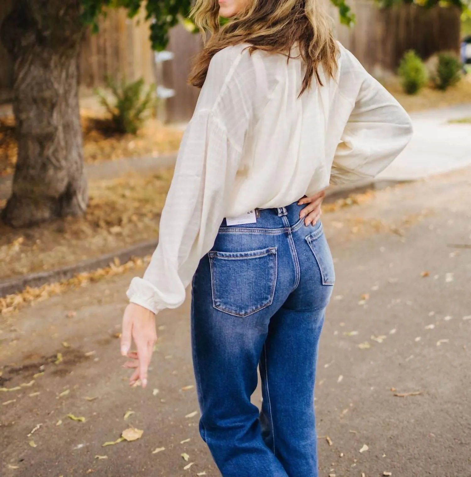 Little Lies Blouse Bodysuit In Cream