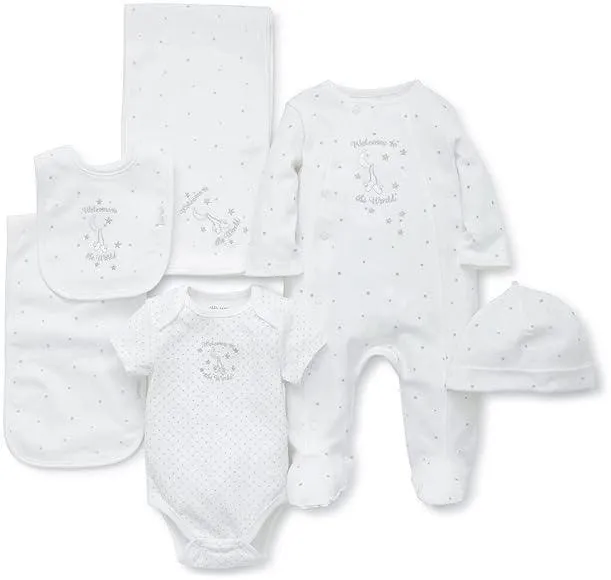 Little Me 6-Piece Gift Box Baby Layette Set Babykids Little Me