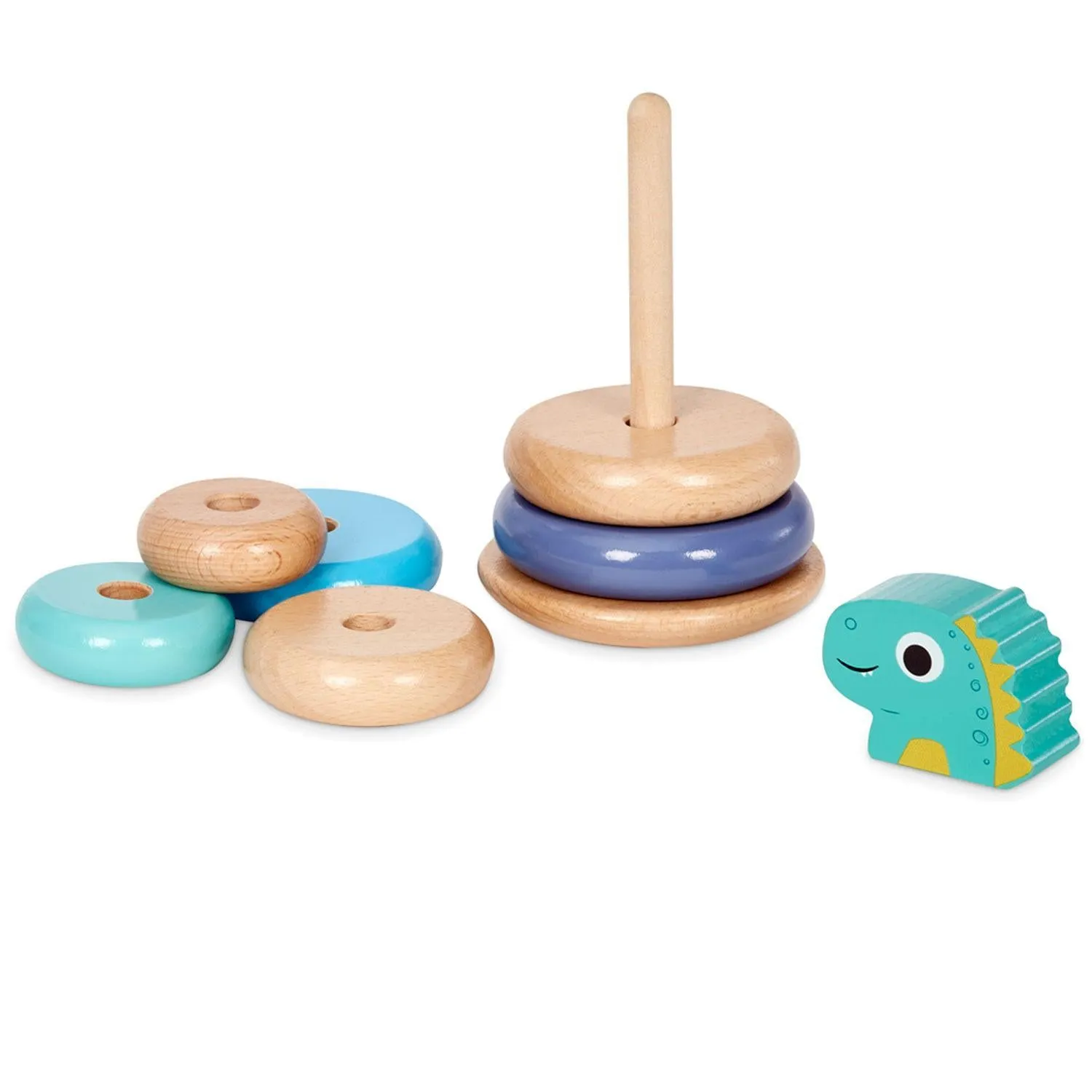 Little Tikes - Wooden Critters Shape Stacker - Dino