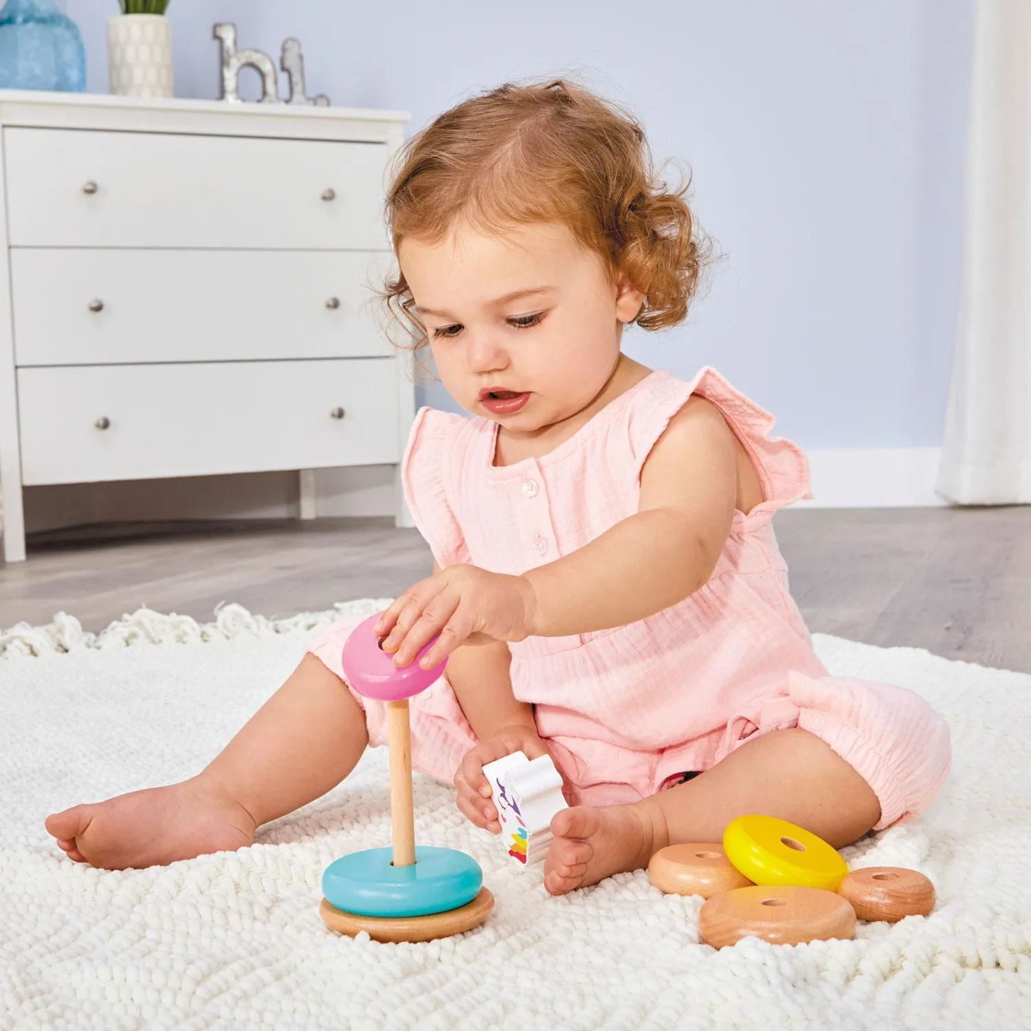 Little Tikes - Wooden Critters Shape Stacker - Unicorn
