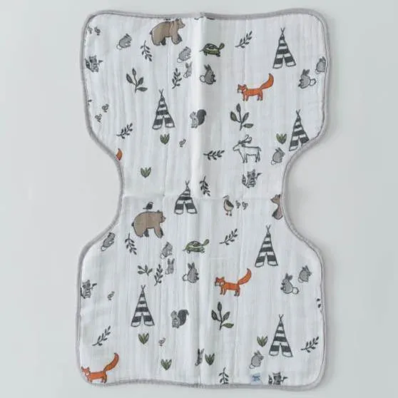 Little Unicorn Cotton Muslin Burp Cloth - Forest Friends