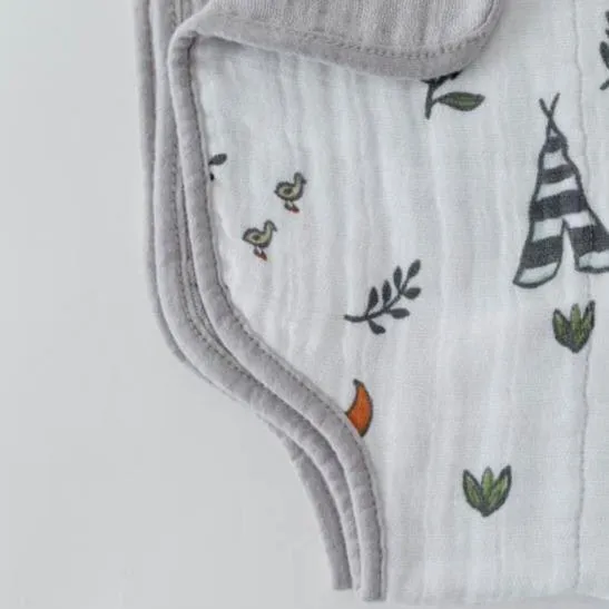 Little Unicorn Cotton Muslin Burp Cloth - Forest Friends