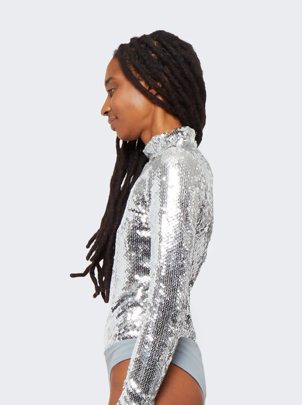 Long Sleeve Sequin Bodysuit