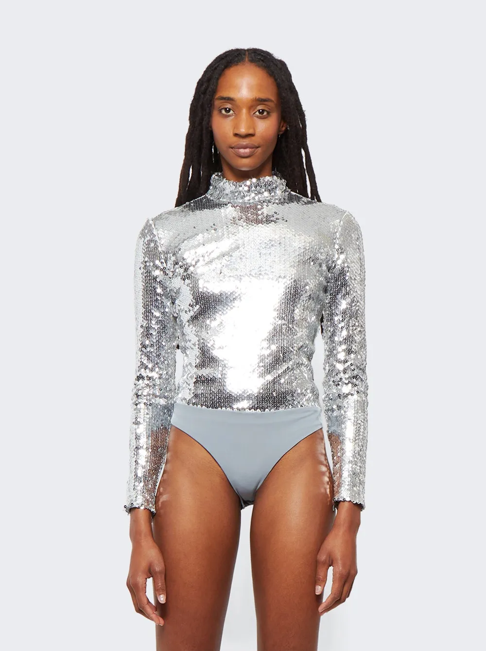 Long Sleeve Sequin Bodysuit