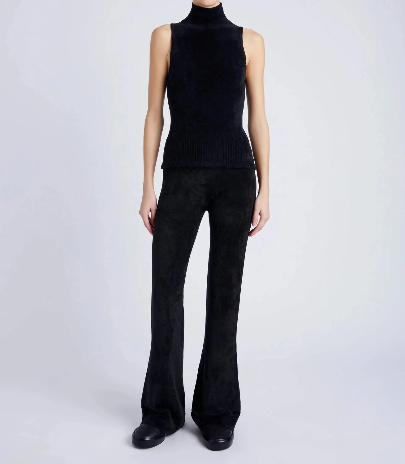 Mackenzie Knit Turtleneck Top In Black
