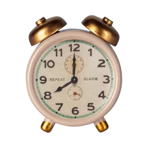 Maileg alarm clock for mouse - powder