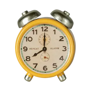 Maileg alarm clock for mouse - yellow