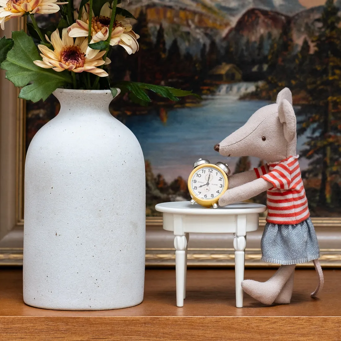 Maileg alarm clock for mouse - yellow