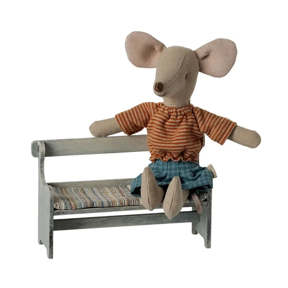 Maileg bench for mice - off white