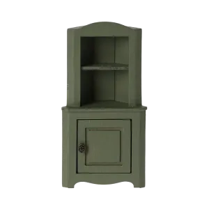 Maileg corner cabinet, for mice - dark green