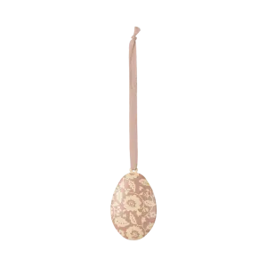 Maileg Easter egg ornament, flowers - dark powder
