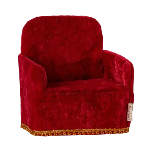 Maileg folding chair, mouse - red