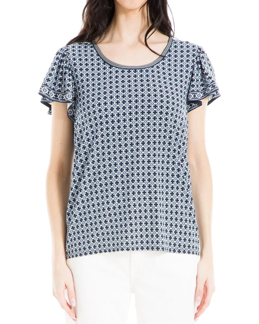 Max Studio Round Neck Top