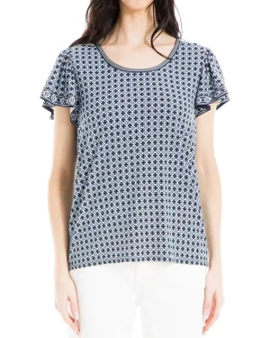 Max Studio Round Neck Top