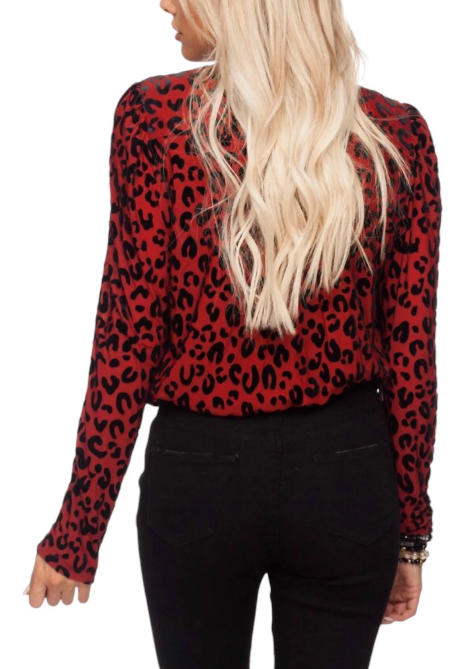 Melissa Bodysuit In Rust Leopard