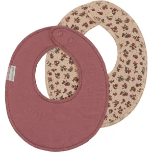Mikk-Line Rose Brown 2-Pack Baby Bibs Round Babykids_Mikk-Line