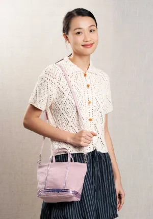 Mini Bag Linen Cabas Xs Ve31-v40410 Rose-Ancien