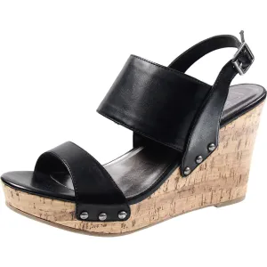 MMONA Womens Adjustable Manmade Wedge Heels