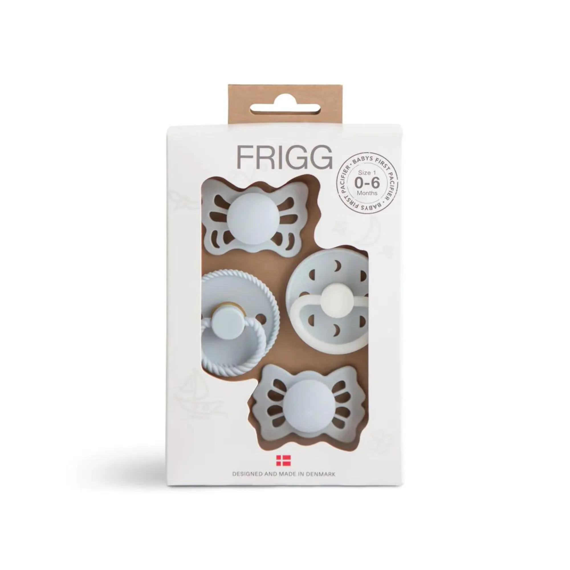 MUSHIE Frigg Baby's First Pacifier Moonlight Sailing