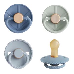 MUSHIE Frigg Natural Rubber Skyline Serenity Pacifier (4-Pack)