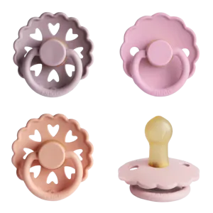 MUSHIE Frigg Natural Rubber Sunset Bliss Pacifier (4-Pack)