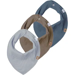 Name It Walnut Yasimhelt 3-pack Scarf Bib Rib Babykids_Name-It