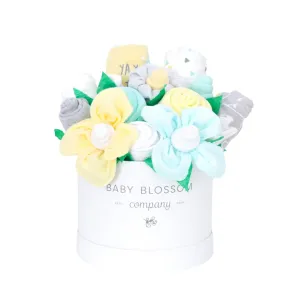 Neutral Hatbox Bouquet - Deluxe Babykids_Baby-Blossom-Company