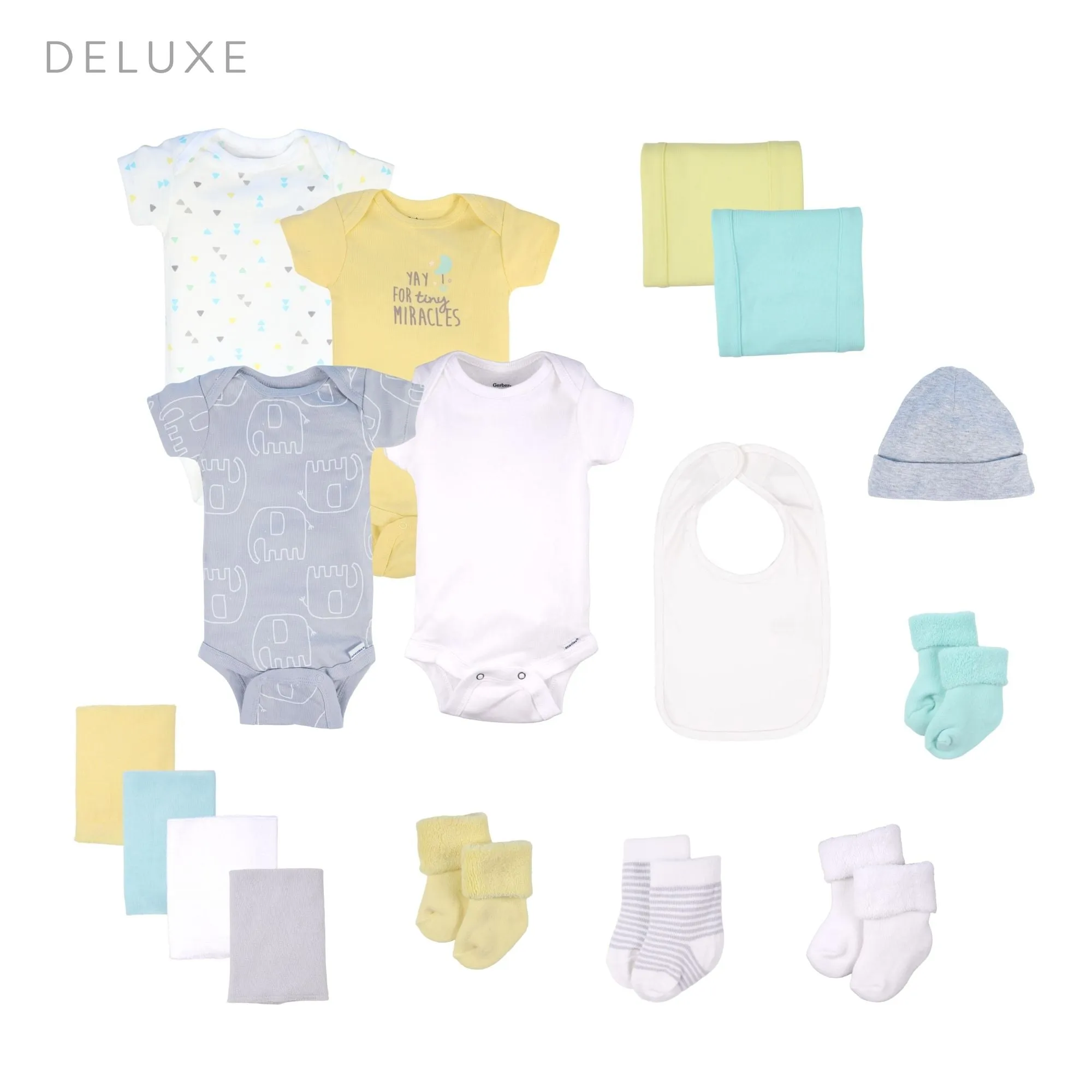 Neutral Hatbox Bouquet - Deluxe Babykids_Baby-Blossom-Company