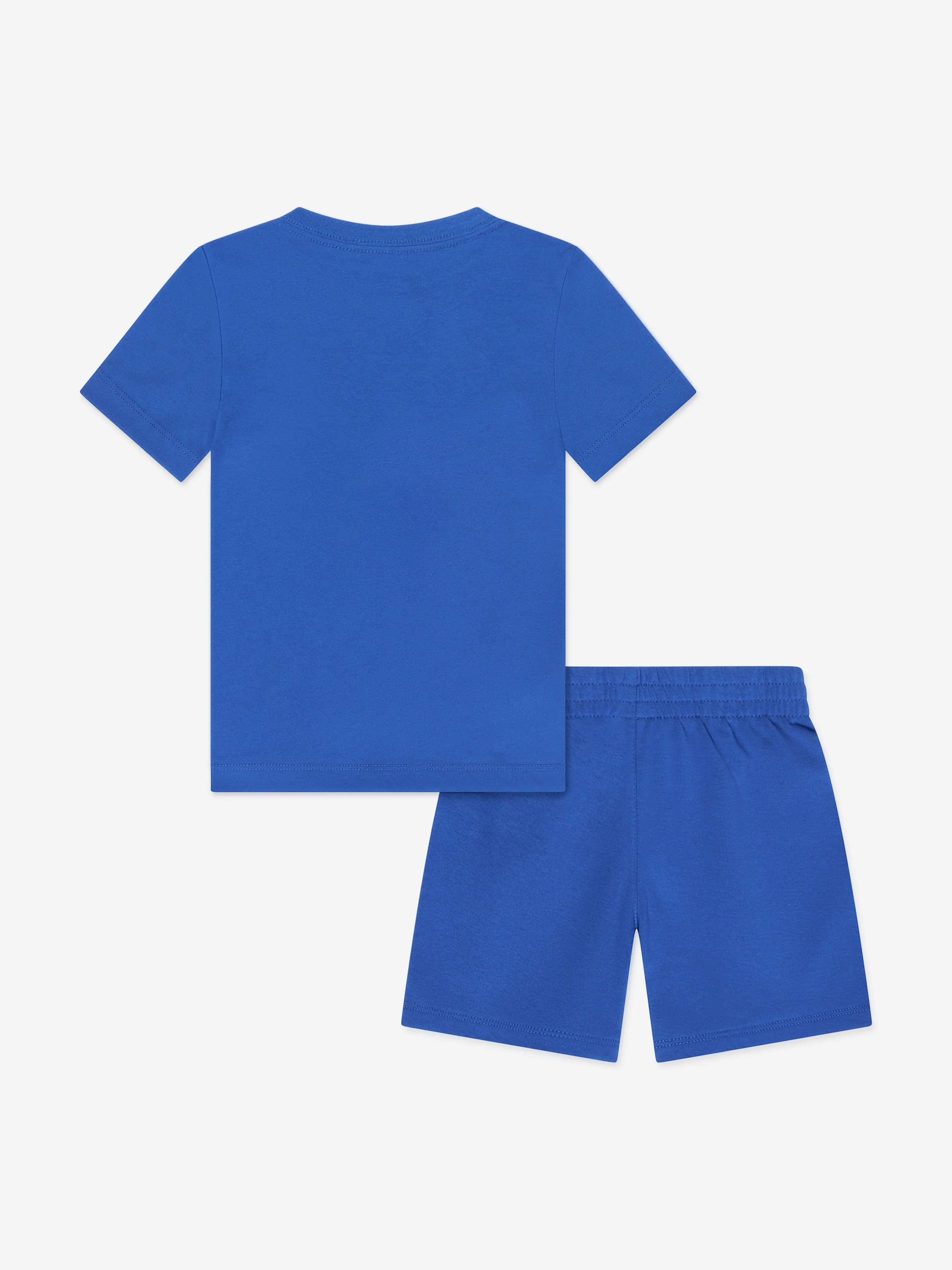 Nike Kids Club LBR Knit Short Set in Blue
