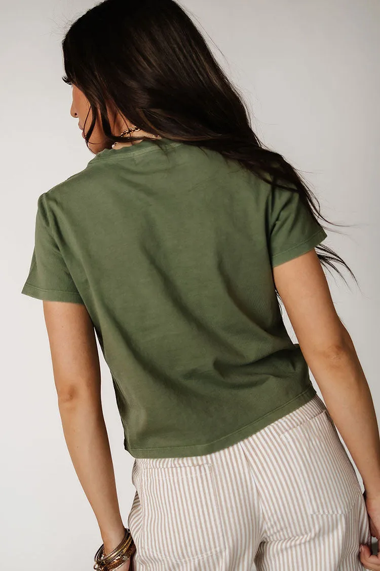 Oliver Pocket Tee - Olive