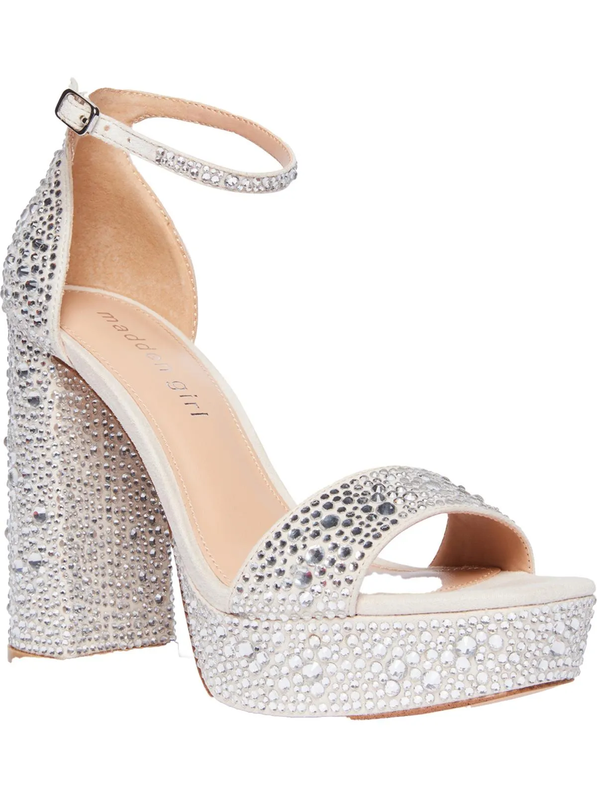 Omega Womens Patent Leather Ankle Strap Heels