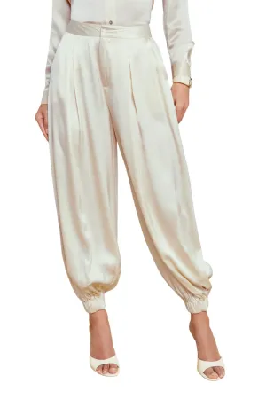 Palmer Elastic Pant In Creme Brulee