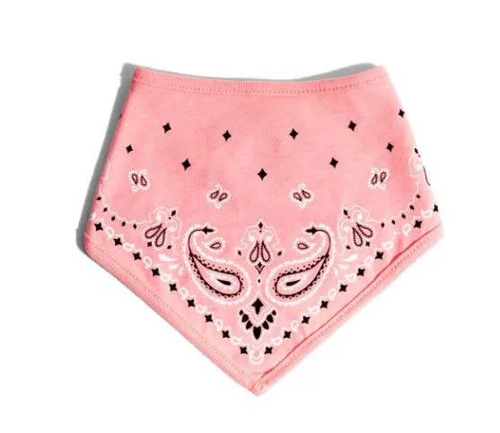Pink Bandana Bib