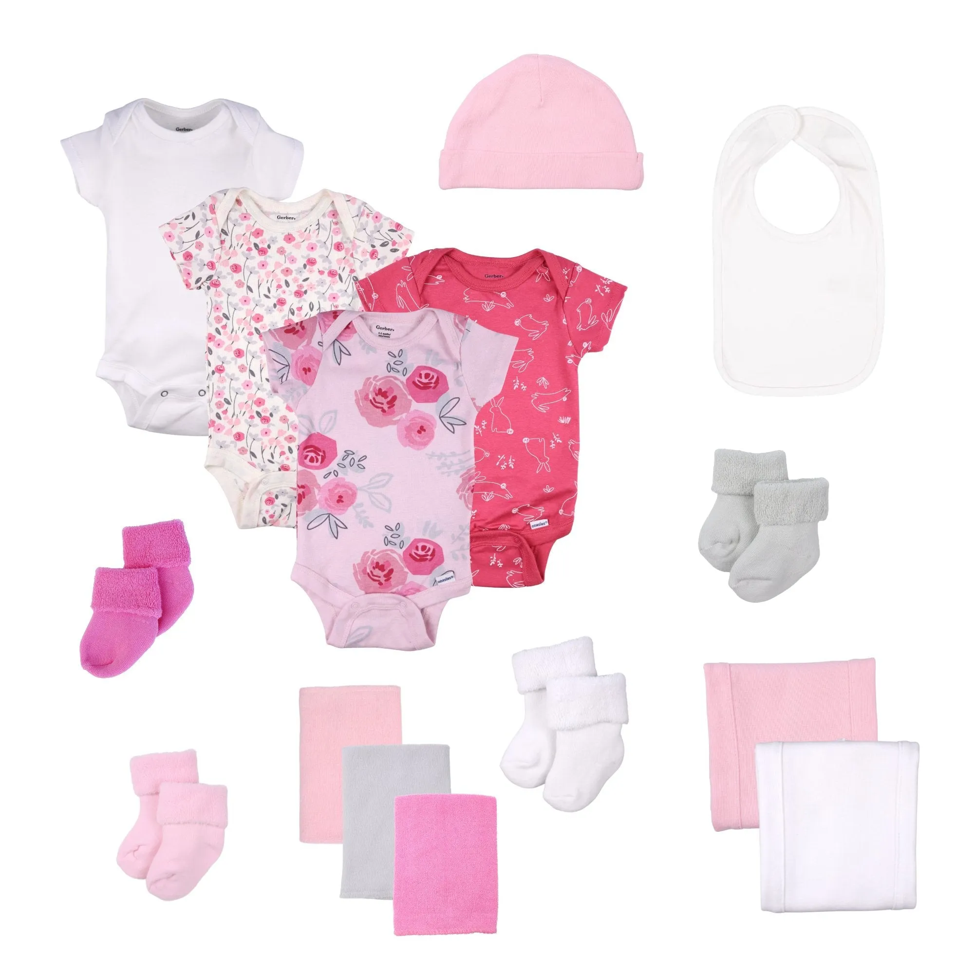 Pink Hatbox Bouquet - Deluxe Babykids_Baby-Blossom-Company