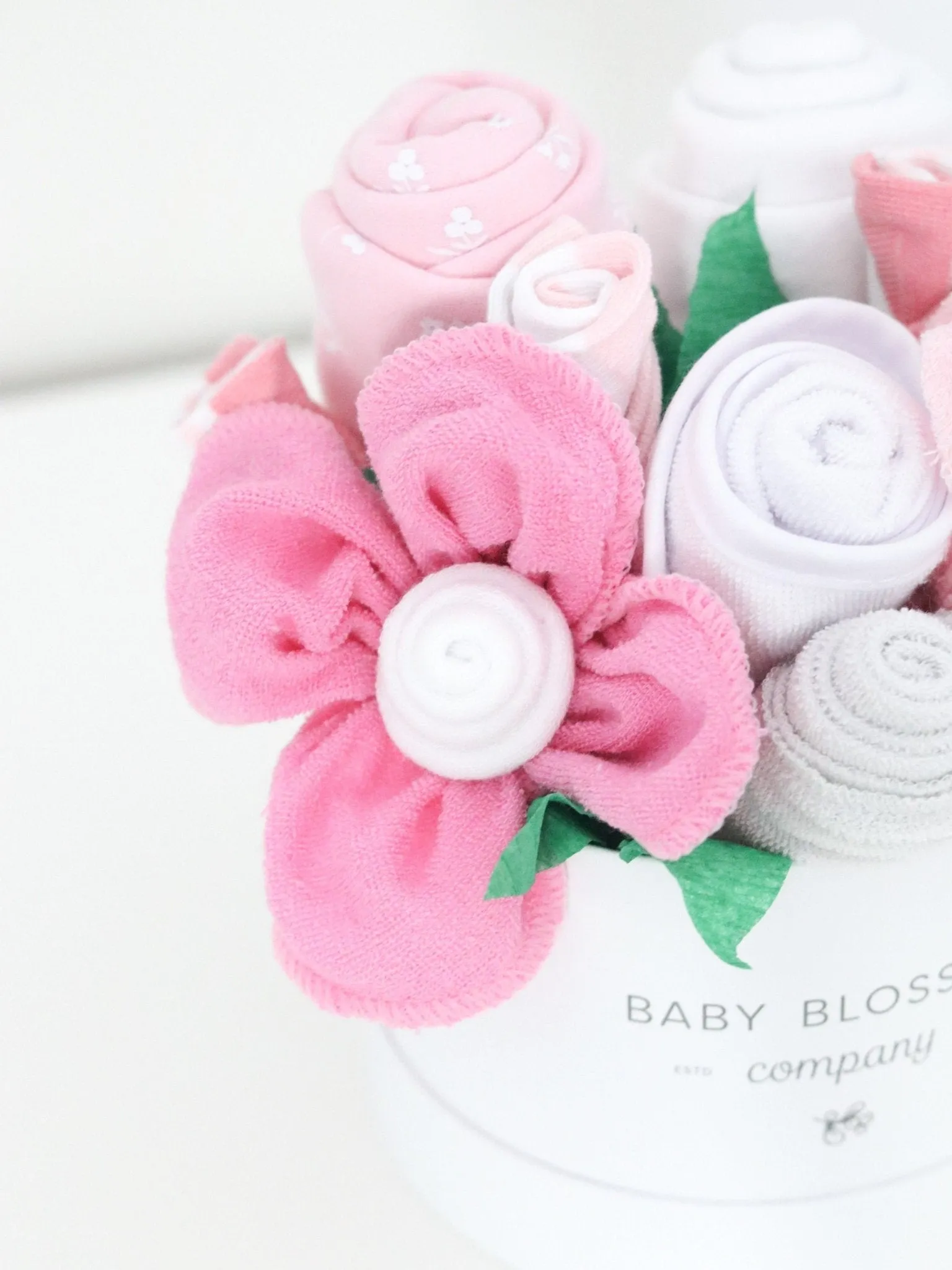 Pink Hatbox Bouquet - Petite Babykids_Baby-Blossom-Company