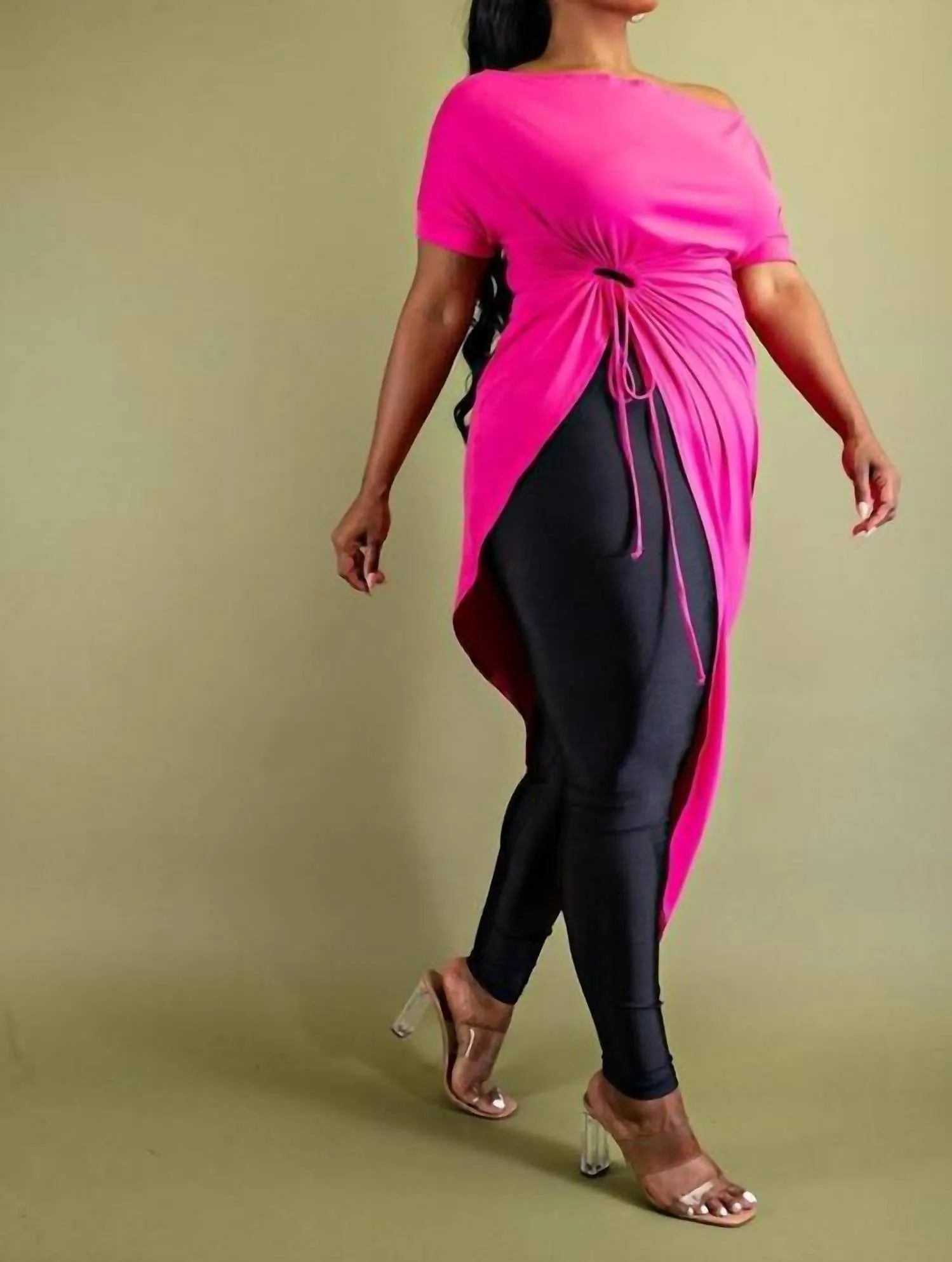 Pink To The Point Tunic Top