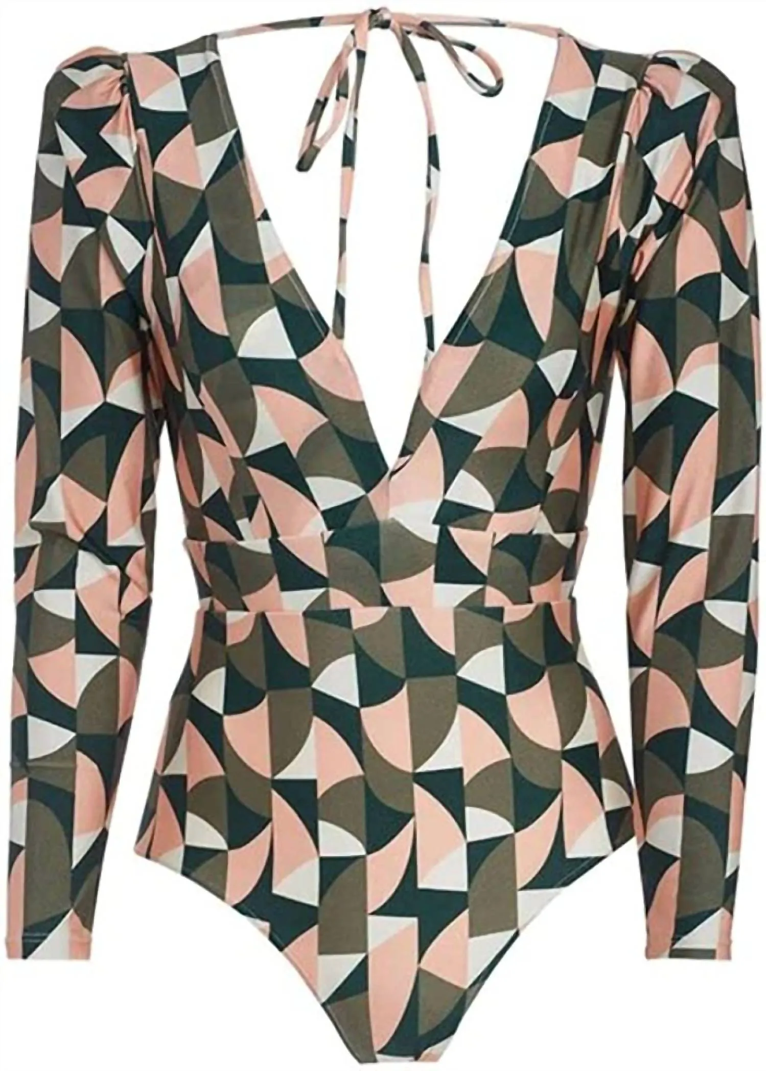 Plitka Geometric Print Rashguard In Multi