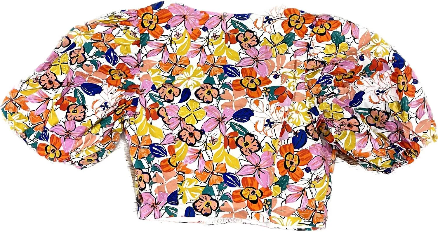 Pocket Of Daisies Top In Multi