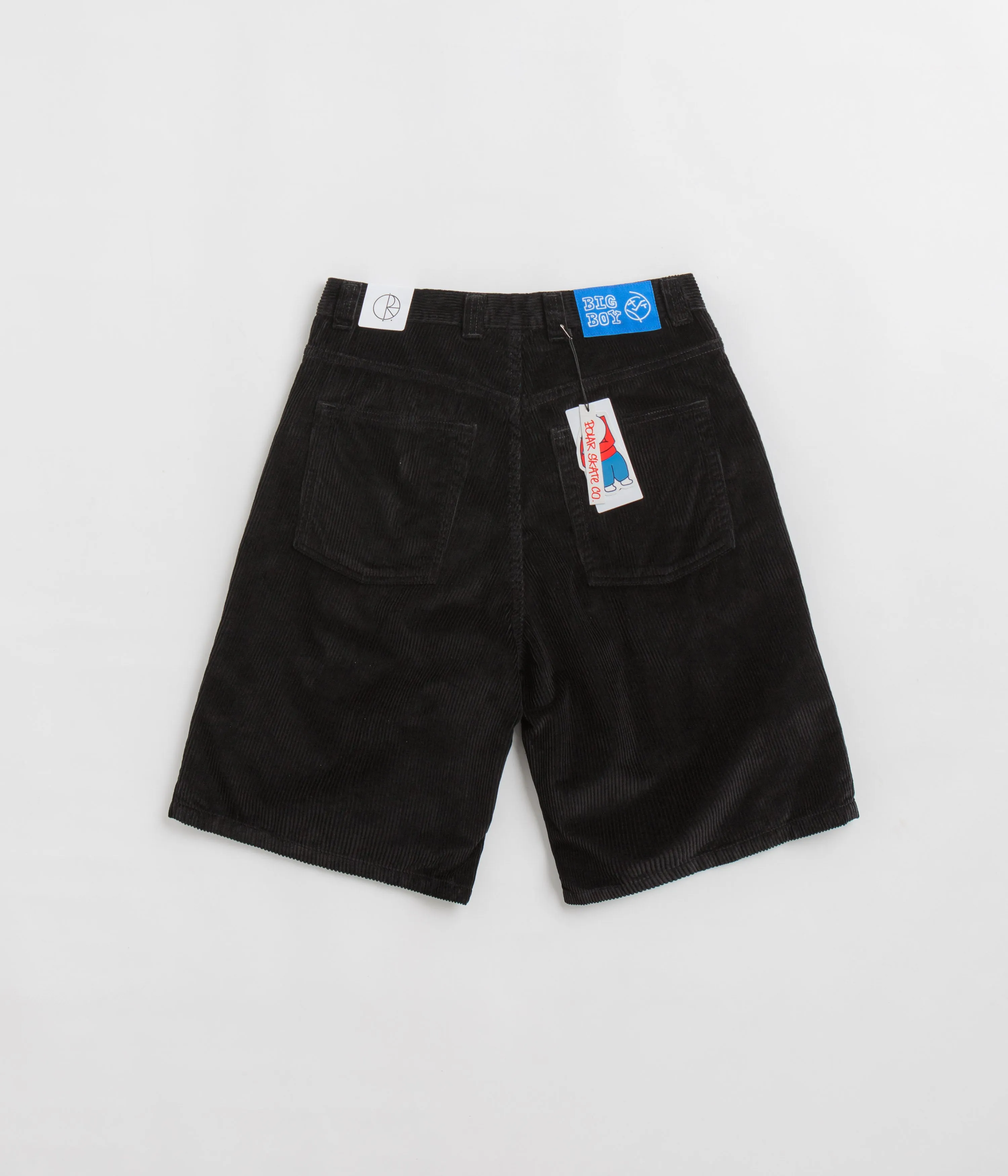 Polar Big Boy Cord Shorts - Black Polar Clothing