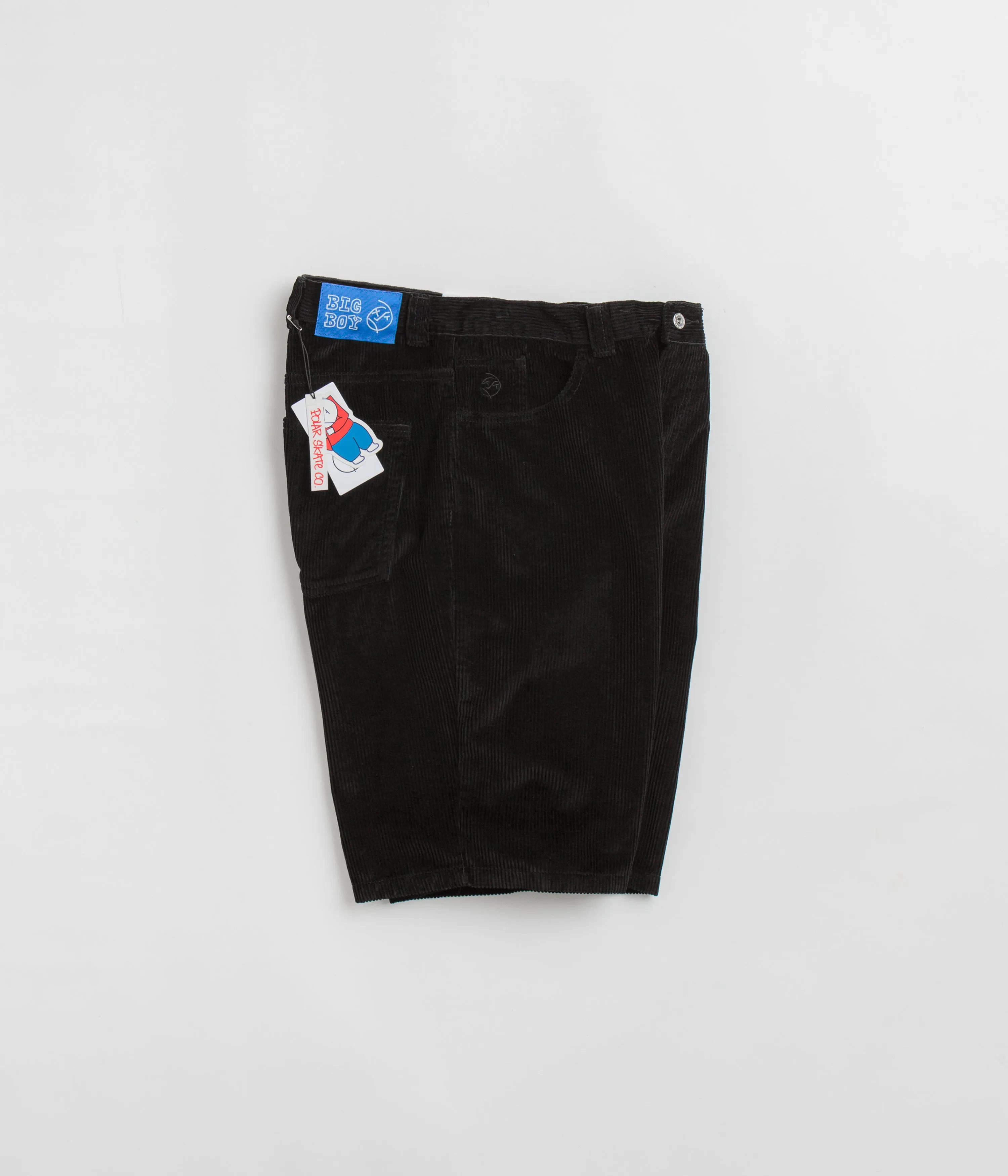 Polar Big Boy Cord Shorts - Black Polar Clothing