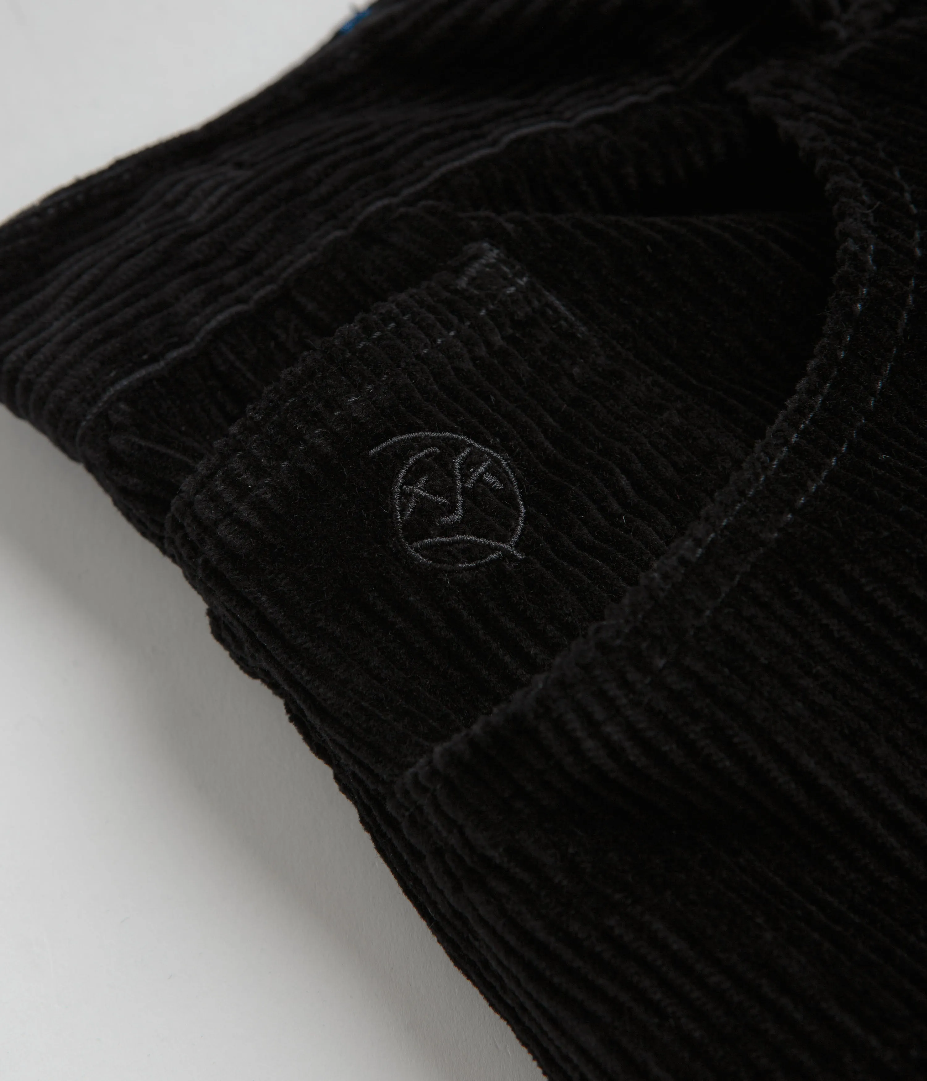 Polar Big Boy Cord Shorts - Black Polar Clothing