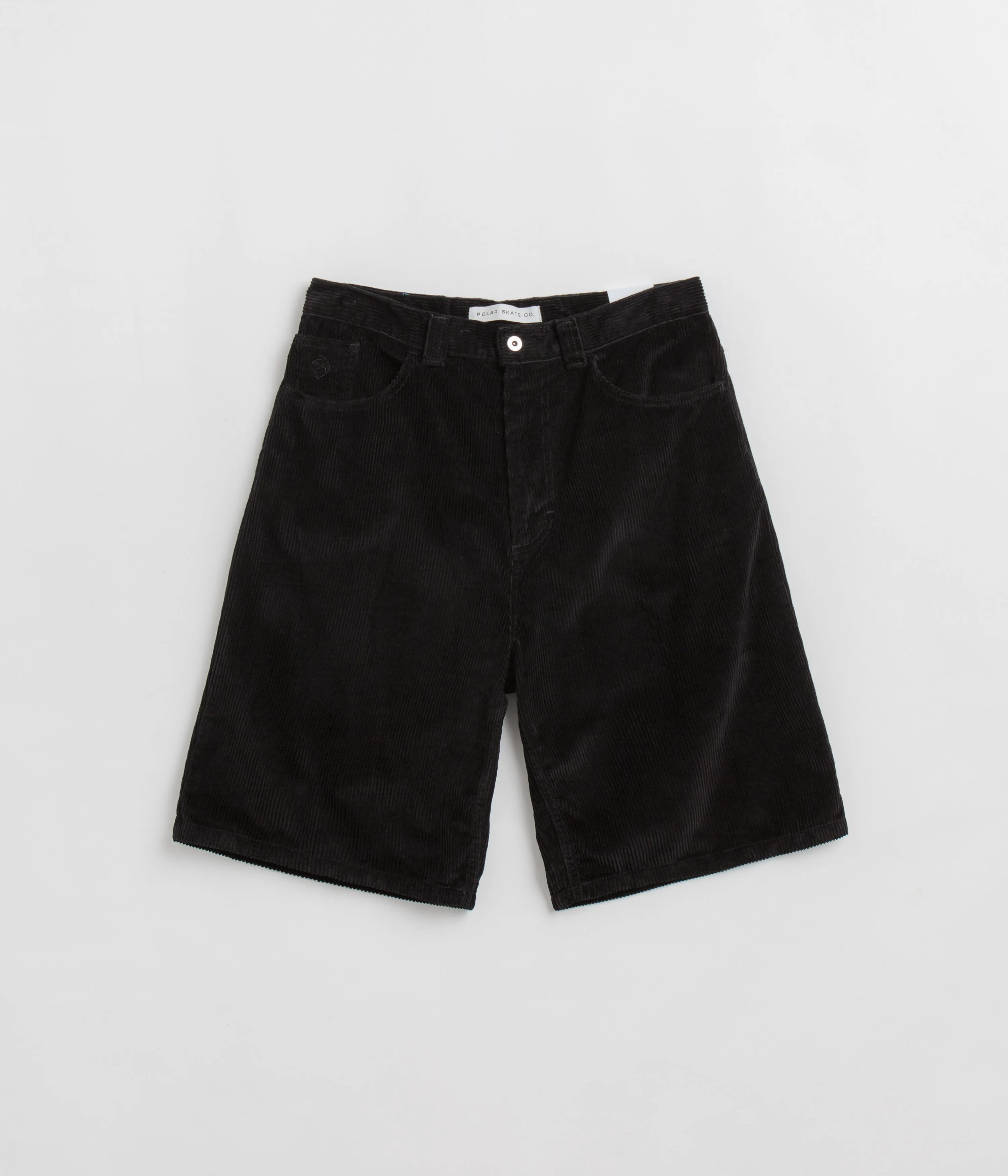 Polar Big Boy Cord Shorts - Black Polar Clothing