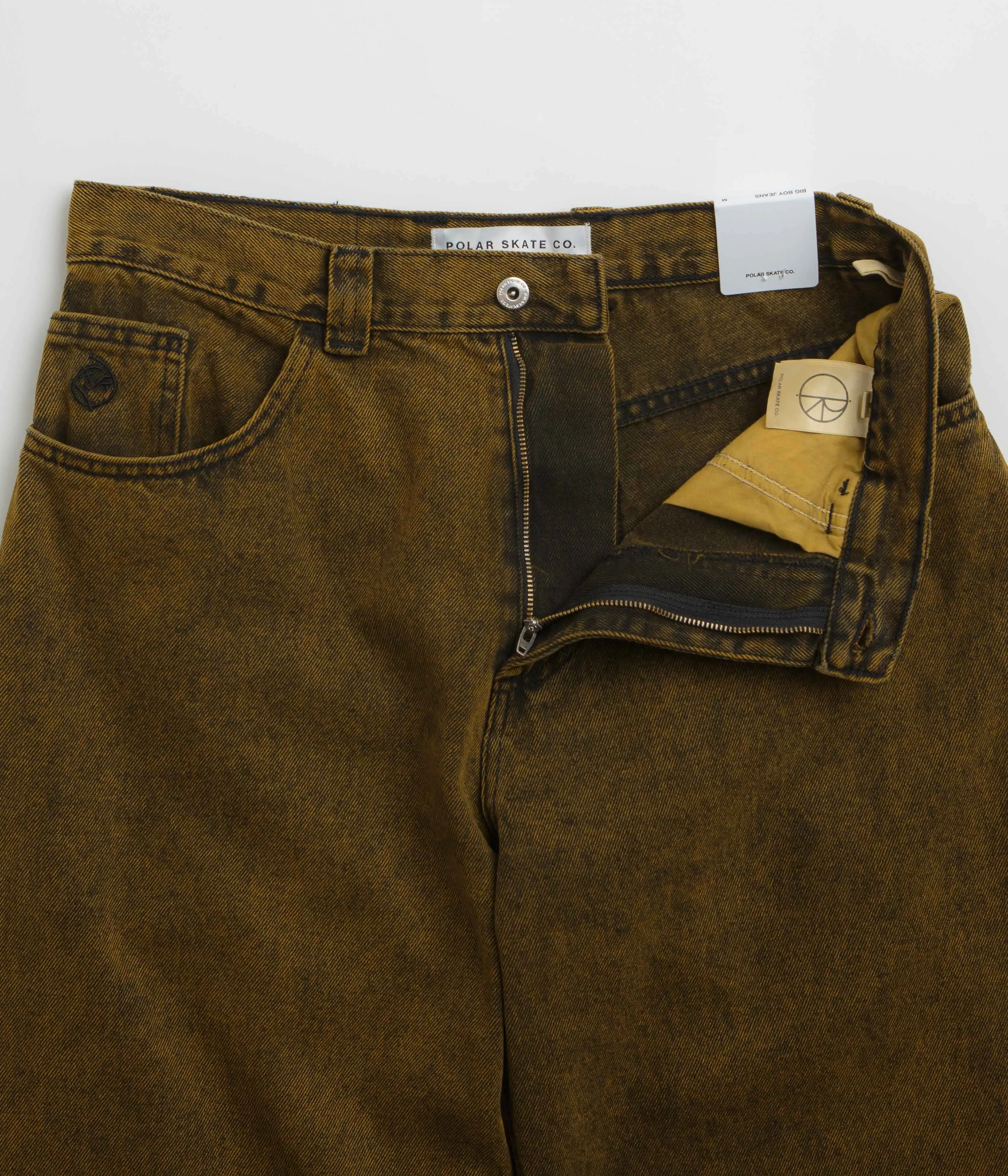 Polar Big Boy Jeans - Yellow Black / Black Polar Clothing